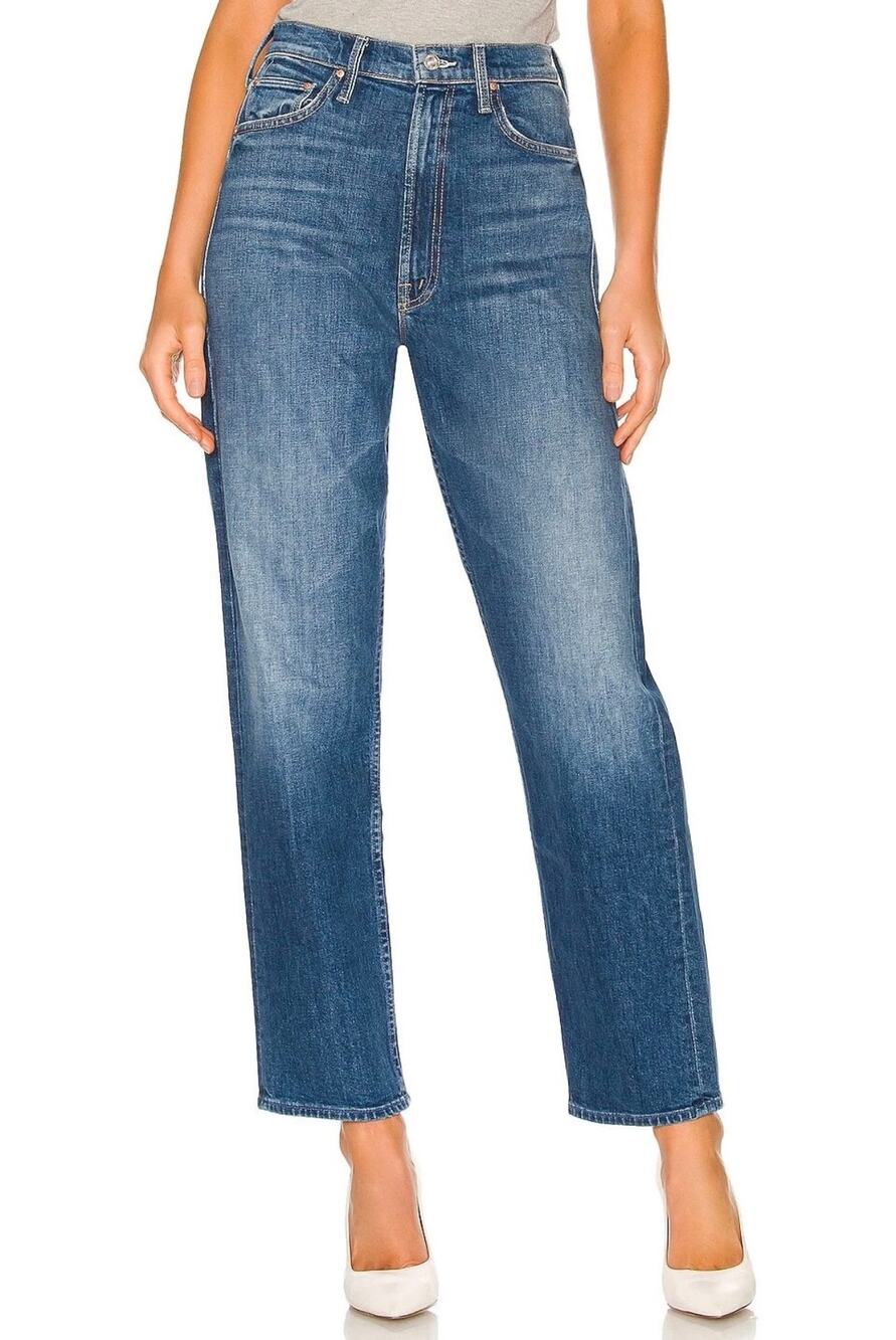 Mother Superior High Waisted Study Hover Treating Myself Loose Straight Jeans 26